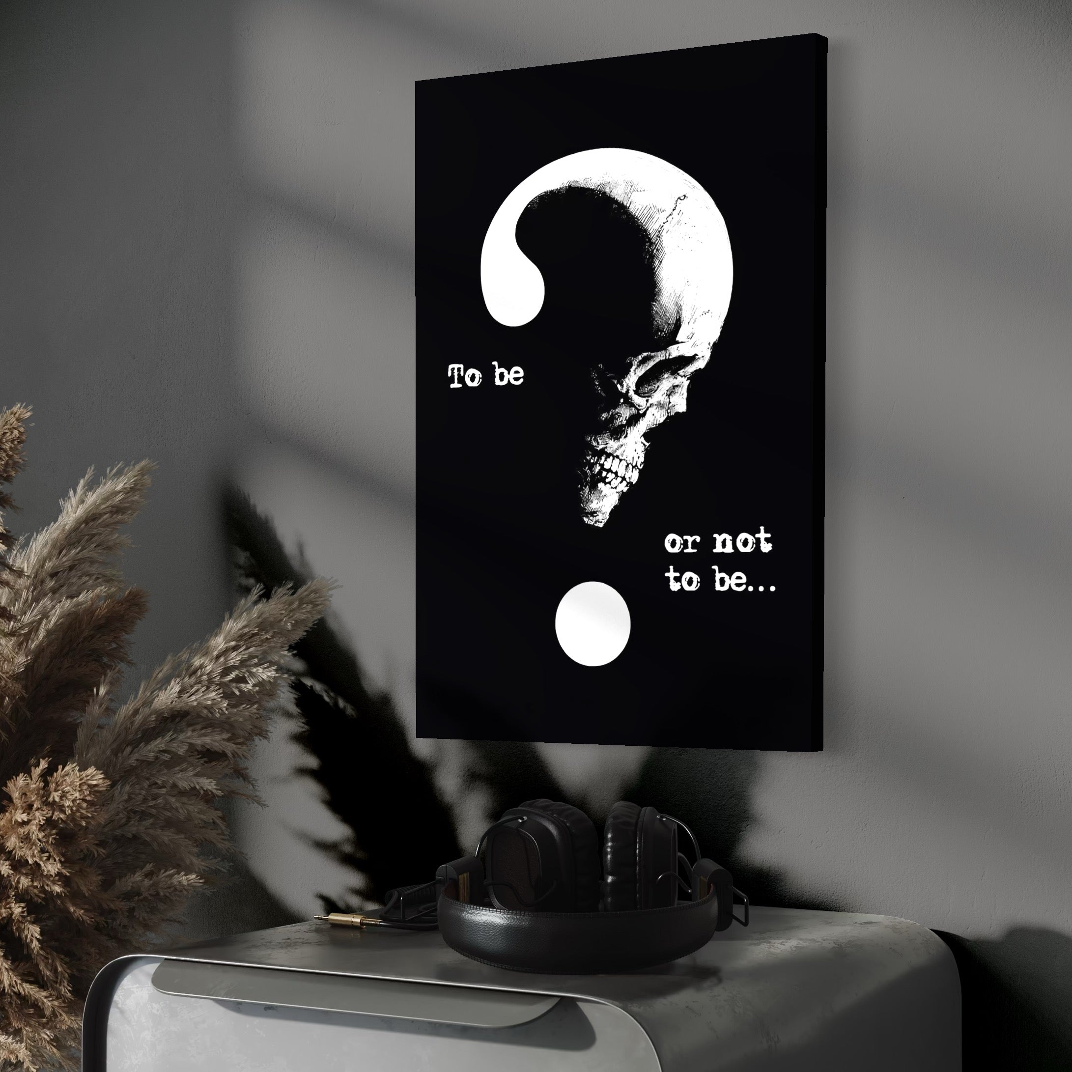 Tablou Canvas Premium, LuxCanva® Q1048, Dilema Existentei, Filosofie, Indoiala, Mister, Destin, Dramatic, Meditatie, Dark, Birou, Dormitor