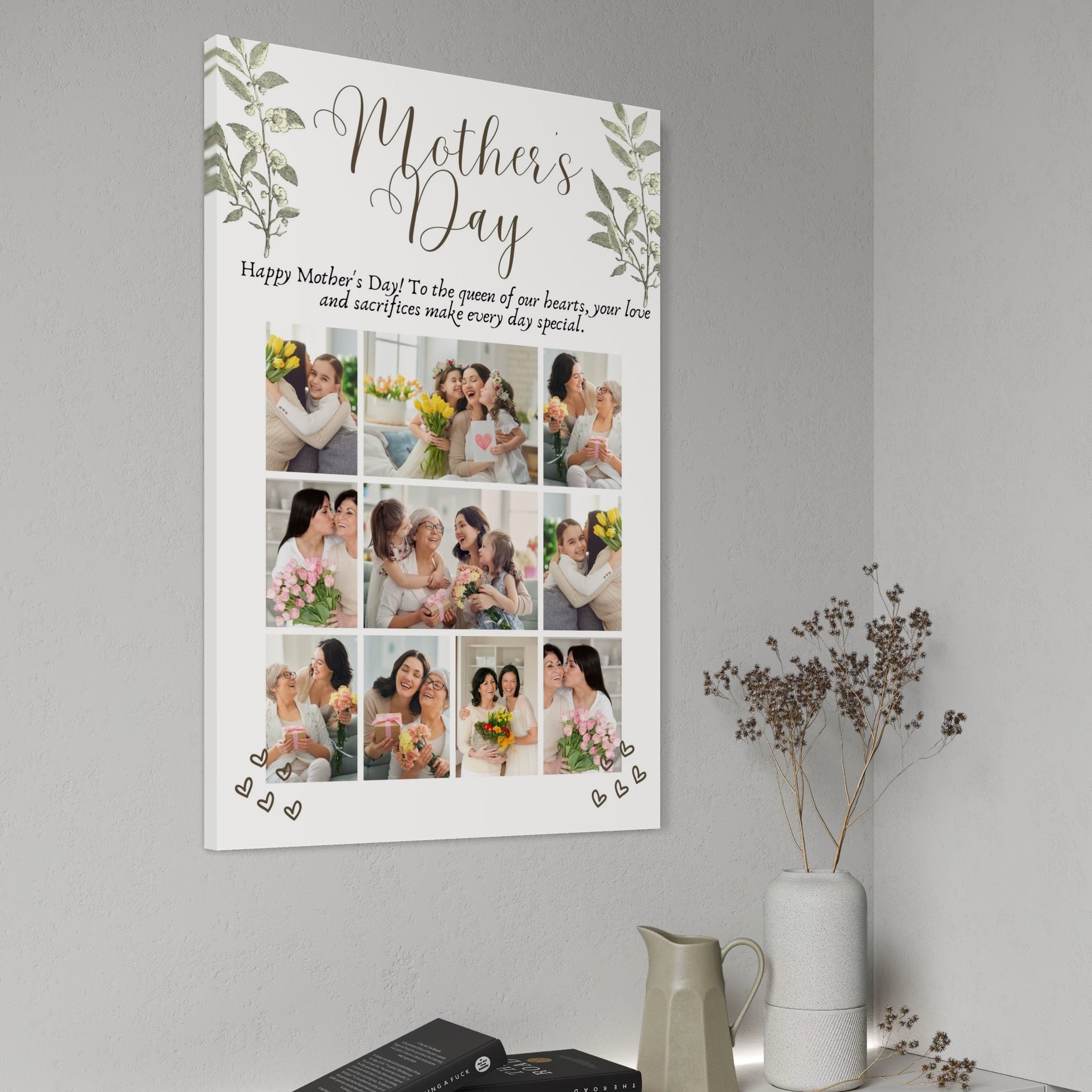 Tablou Canvas Personalizat cu 10 Poze Pentru Mama "Mother's Day", PS140