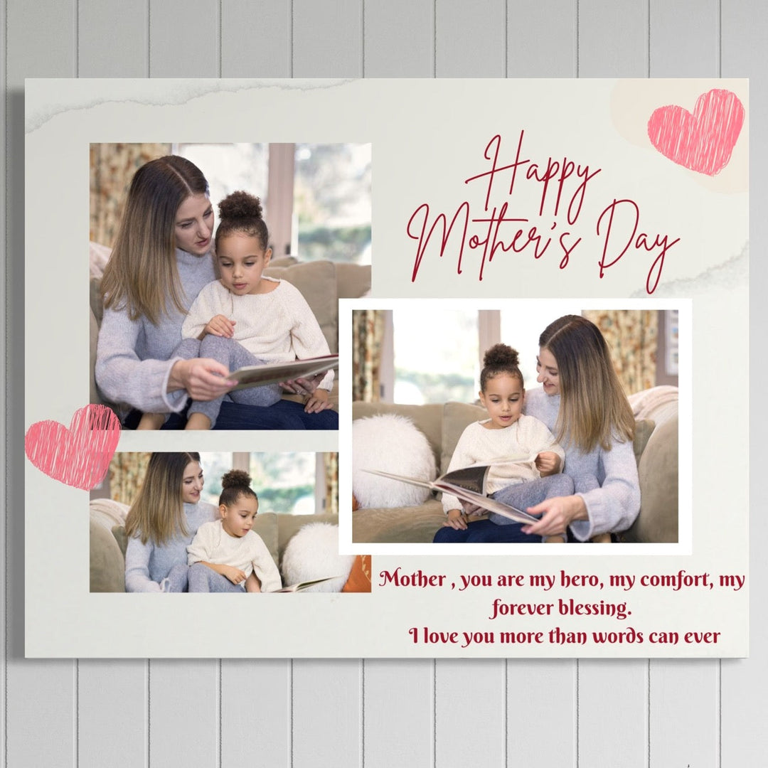 Tablou canvas cu tablou personalizat cu fotografii de familie