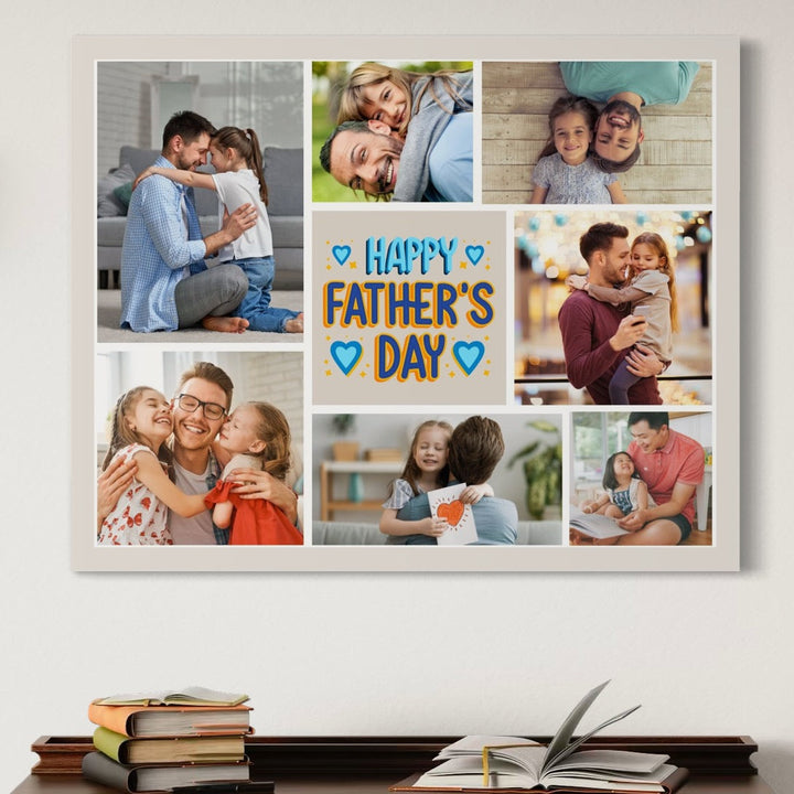 Tablou canvas cu tablou canvas colaj fotografii tata