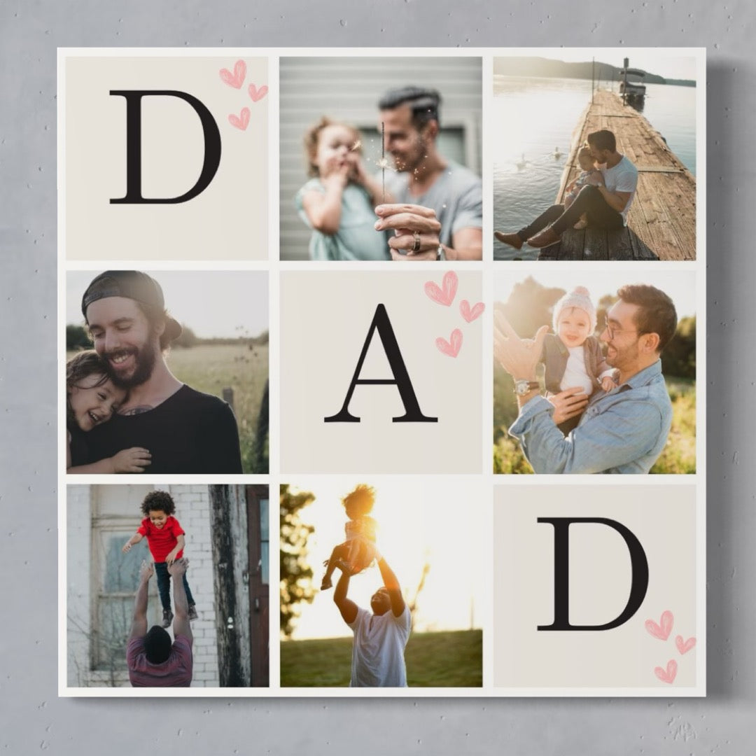 Tablou canvas cu tablou canvas personalizat cu fotografii de familie