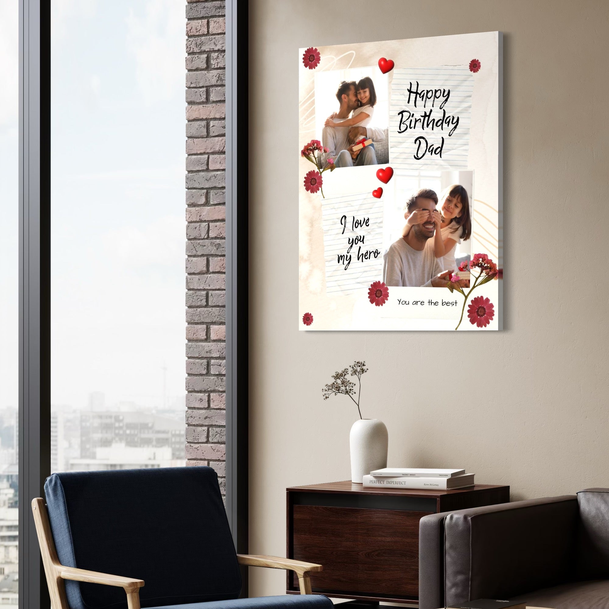 Tablou canvas personalizat cu fotografii de familie, tablou canvas pentru perete
