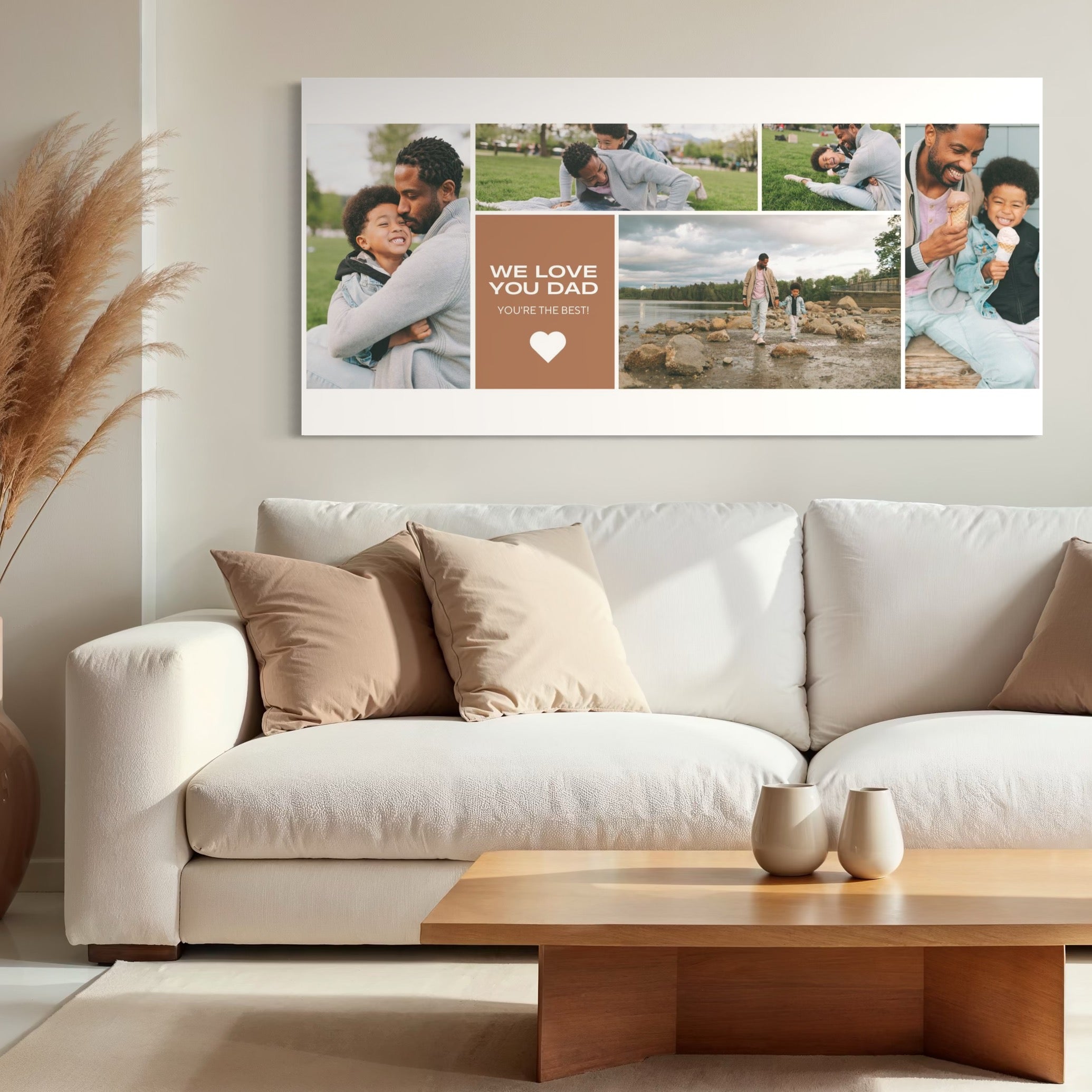 Tablou canvas decorativ cu tablou canvas personalizat cu fotografii de familie
