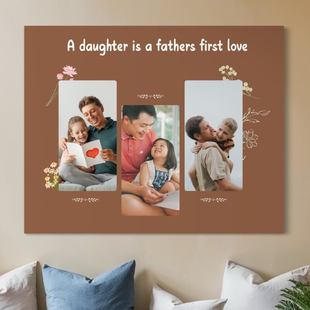 Tablou canvas cu tablou canvas personalizat cu fotografii de familie