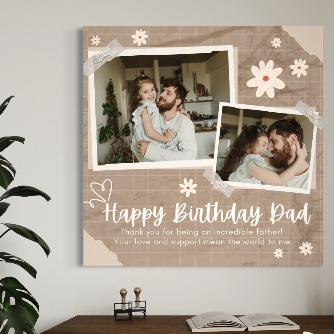 Tablou canvas cu tablou canvas personalizat cu fotografii de familie