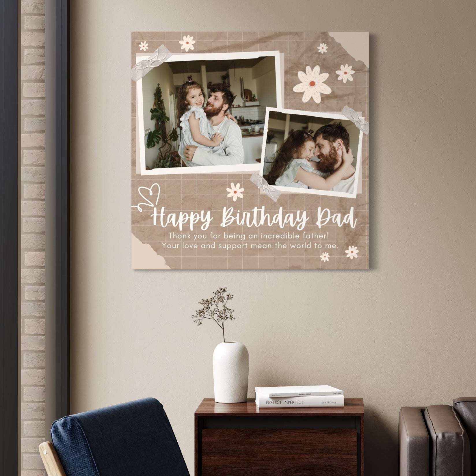 Tablou canvas decorativ cu tablou canvas personalizat cu fotografii de familie