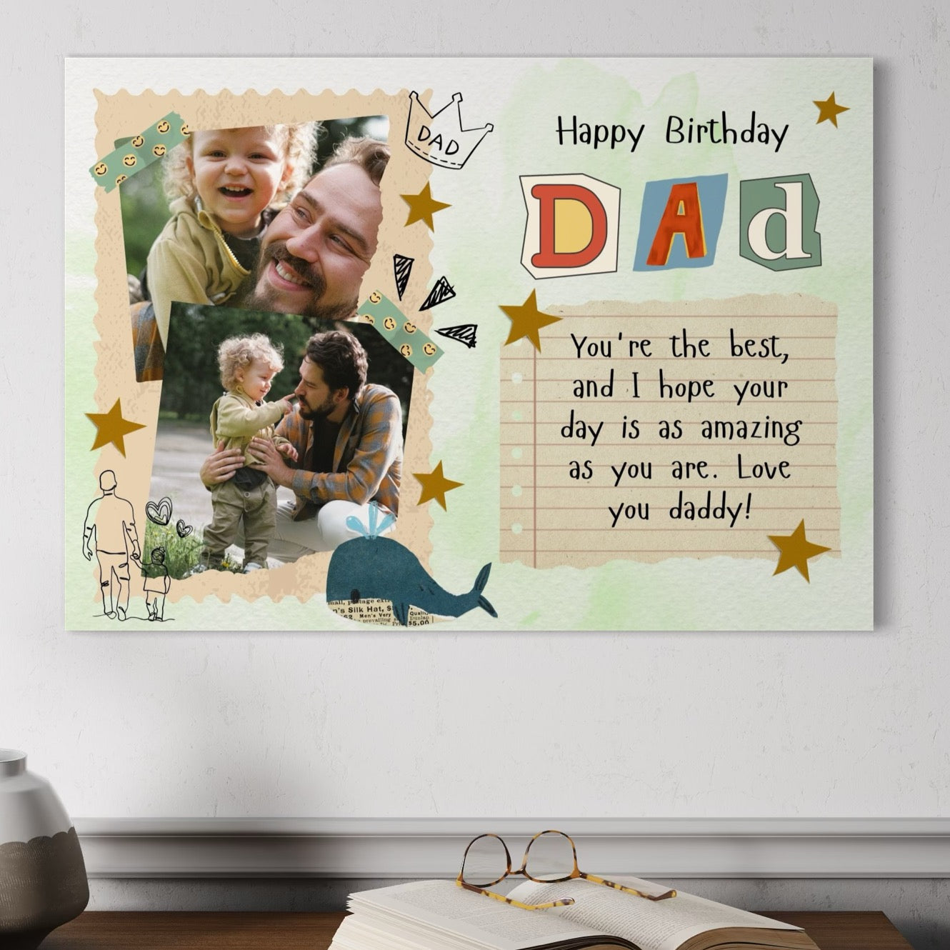 Tablou canvas cu tablou canvas personalizat cu fotografii de familie