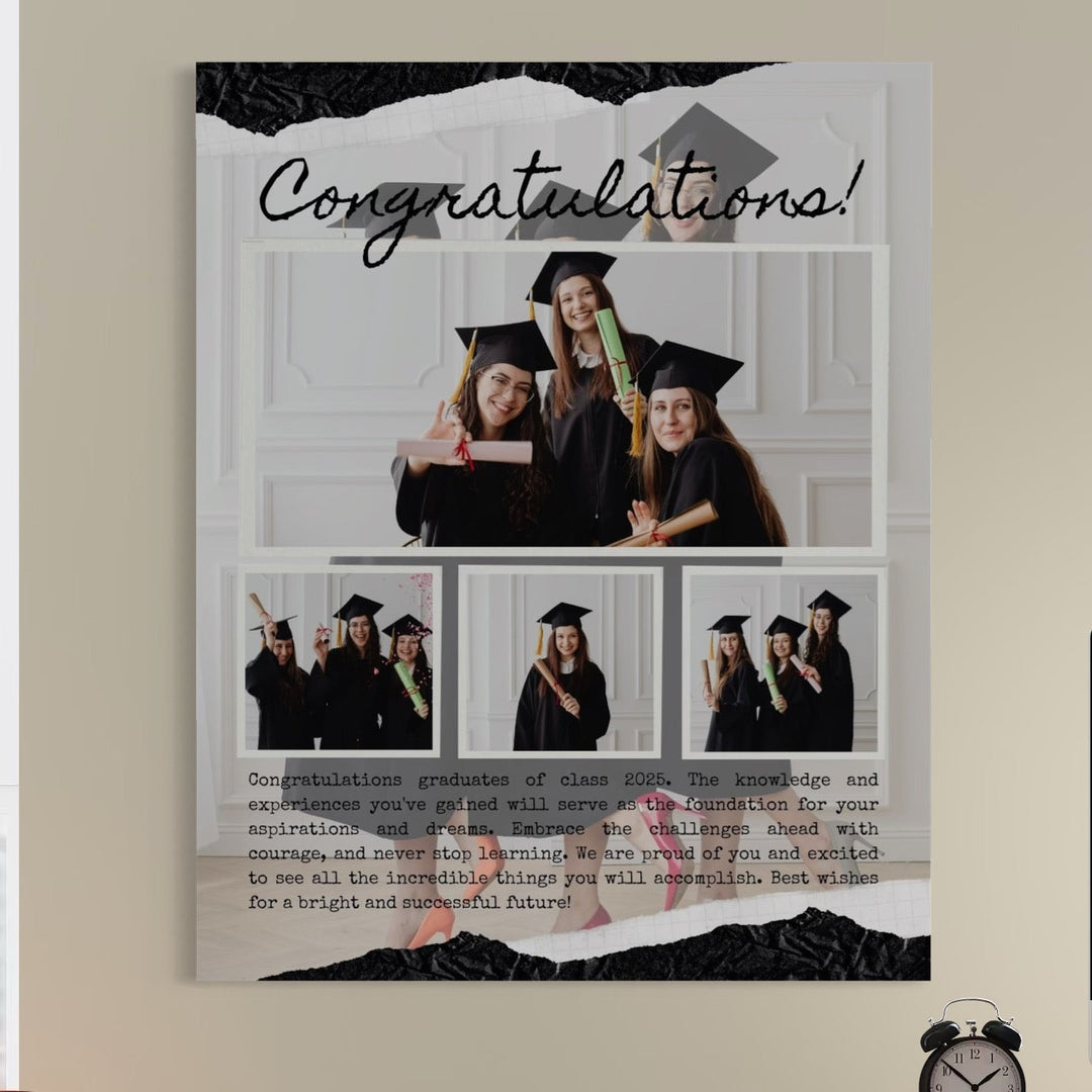 Tablou canvas cu tablou canvas personalizat cu fotografii de absolvire