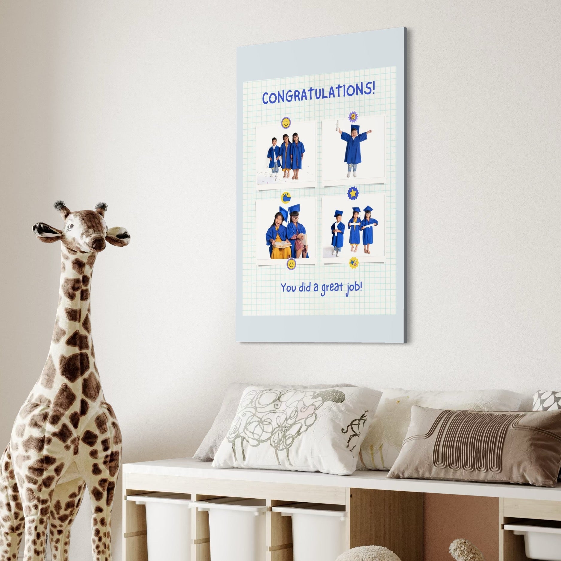 Tablou canvas cu absolventi copii, tablou canvas pentru perete