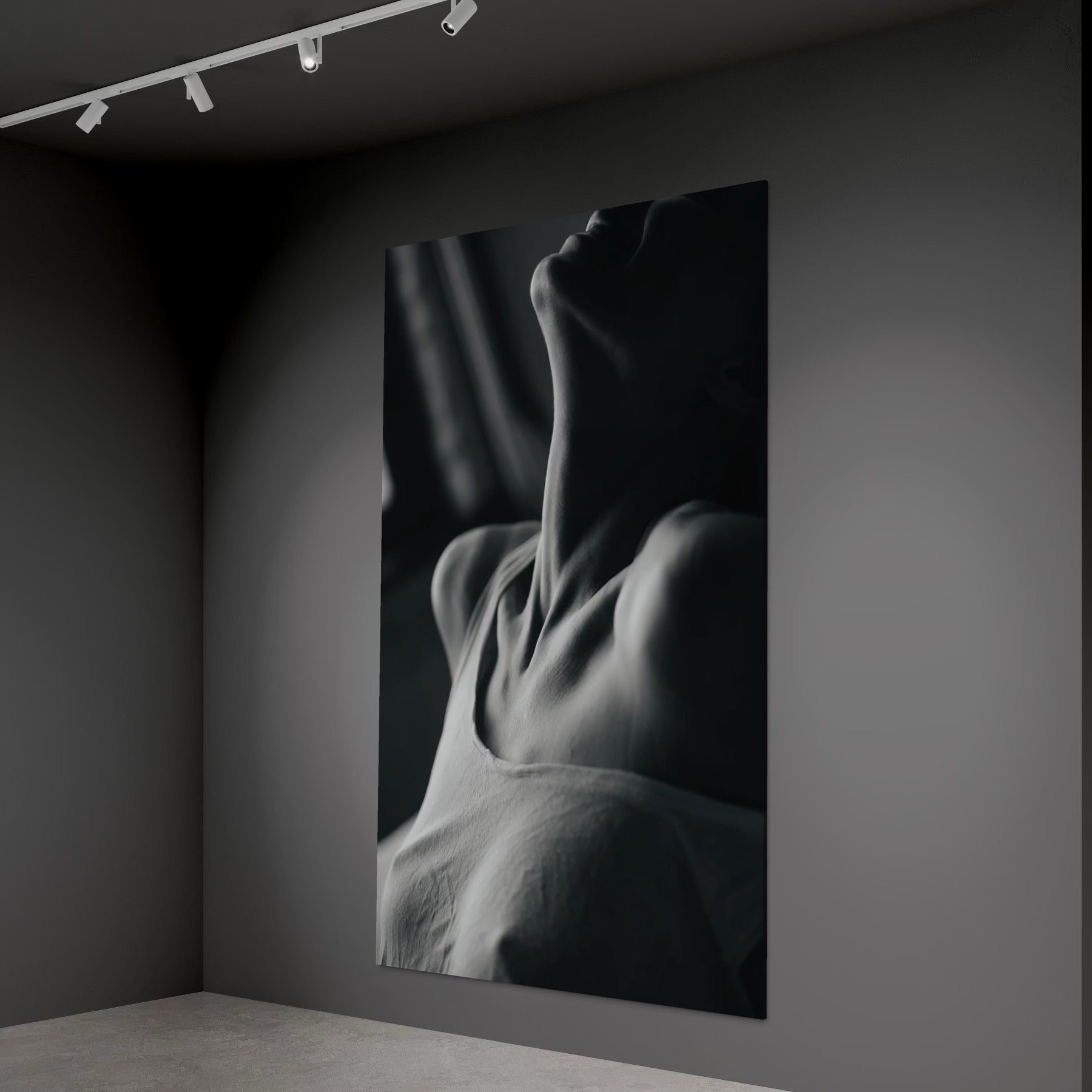 Tablou Canvas Premium, LuxCanva® P1013, Între Relaxare și Ardere, Sexy, Divin, Frumusete, Respiratie, Suspin, Dimineata, Cuplu, Asteptare, Dorinta, Fotografie, Living, Dormitor