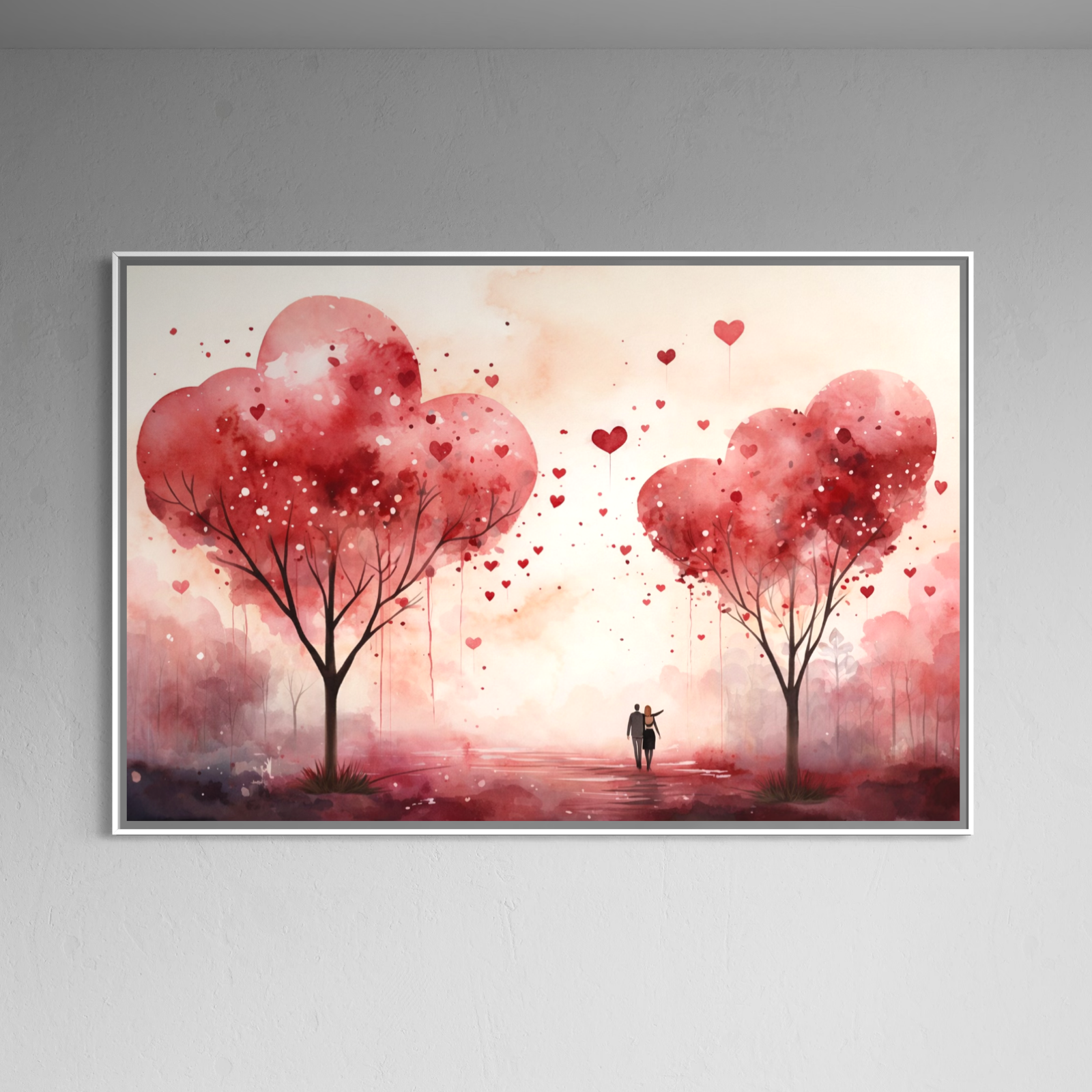 Tablou Canvas Premium, LuxCanva® E1078, Calea Spre Noi, Dragoste, Plimbare, Indragostiti, Parc, Vacanta, Discutie, Declaratii, El, Ea, Cuplu, Fericire, Emotie, Bucurie, Living, Dormitor