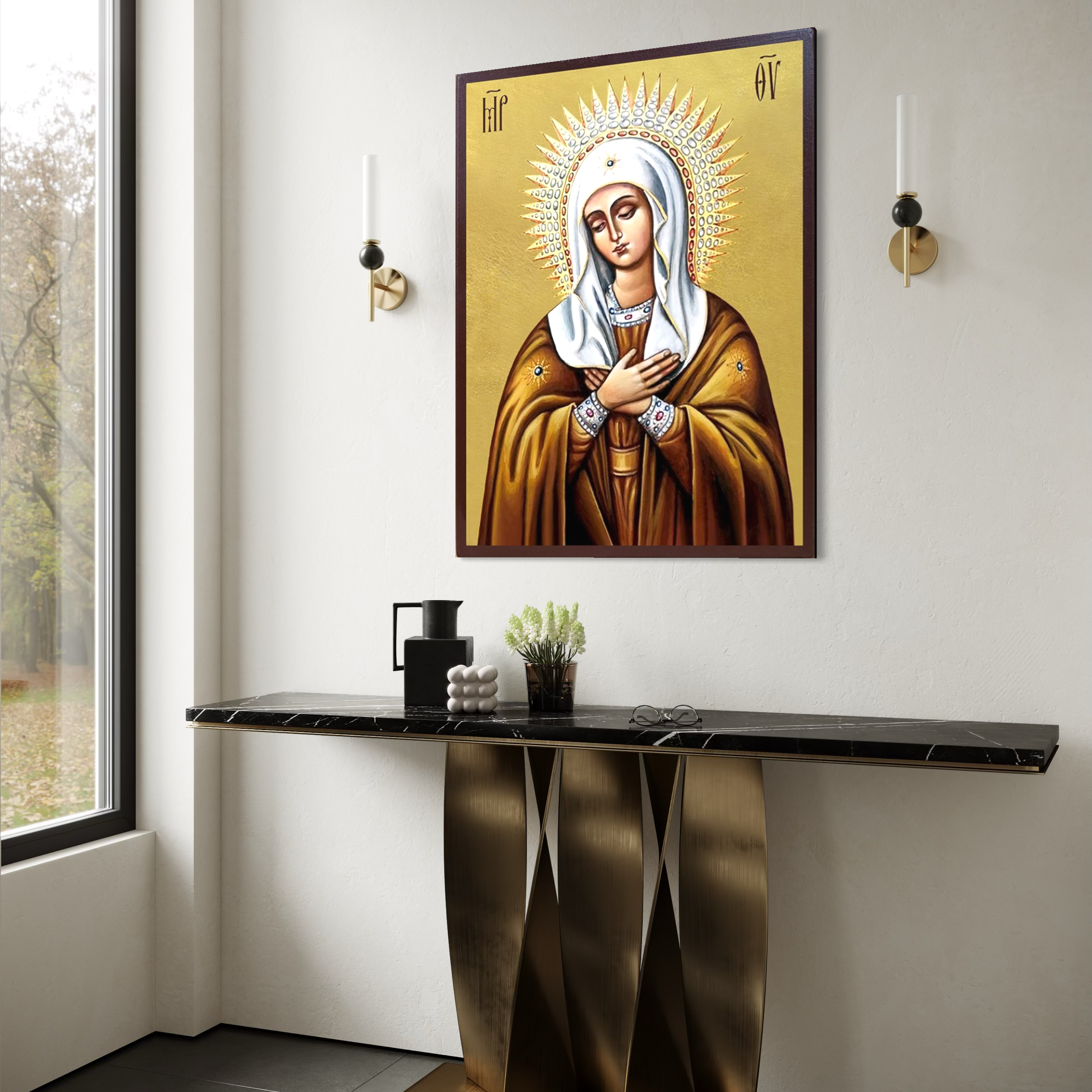Tablou canvas cu tablou canvas cu icoana maicii domnului