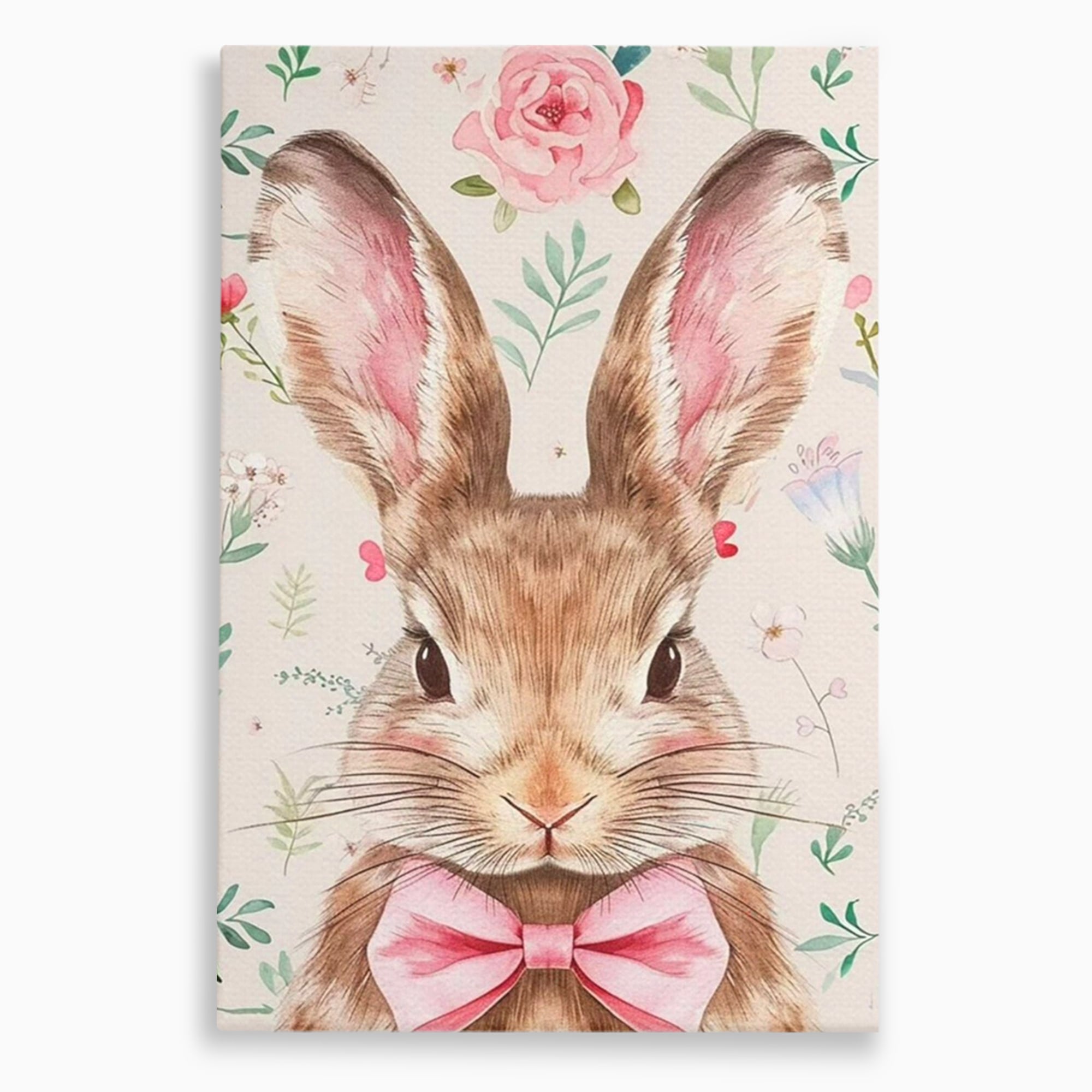 Tablou canvas cu tablou canvas cu iepure dandy, fara rama, pe sasiu de lemn