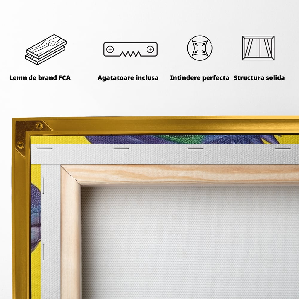 Tablou Canvas cu Soparla Verde si Albastra, Verde si Albastru, M1520