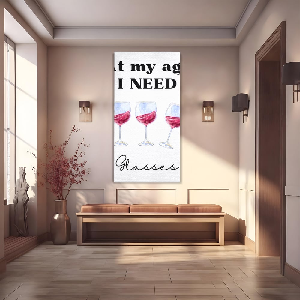 Tablou canvas cu tablou canvas cu pahare de vin si mesaj, fara rama, pe sasiu de lemn