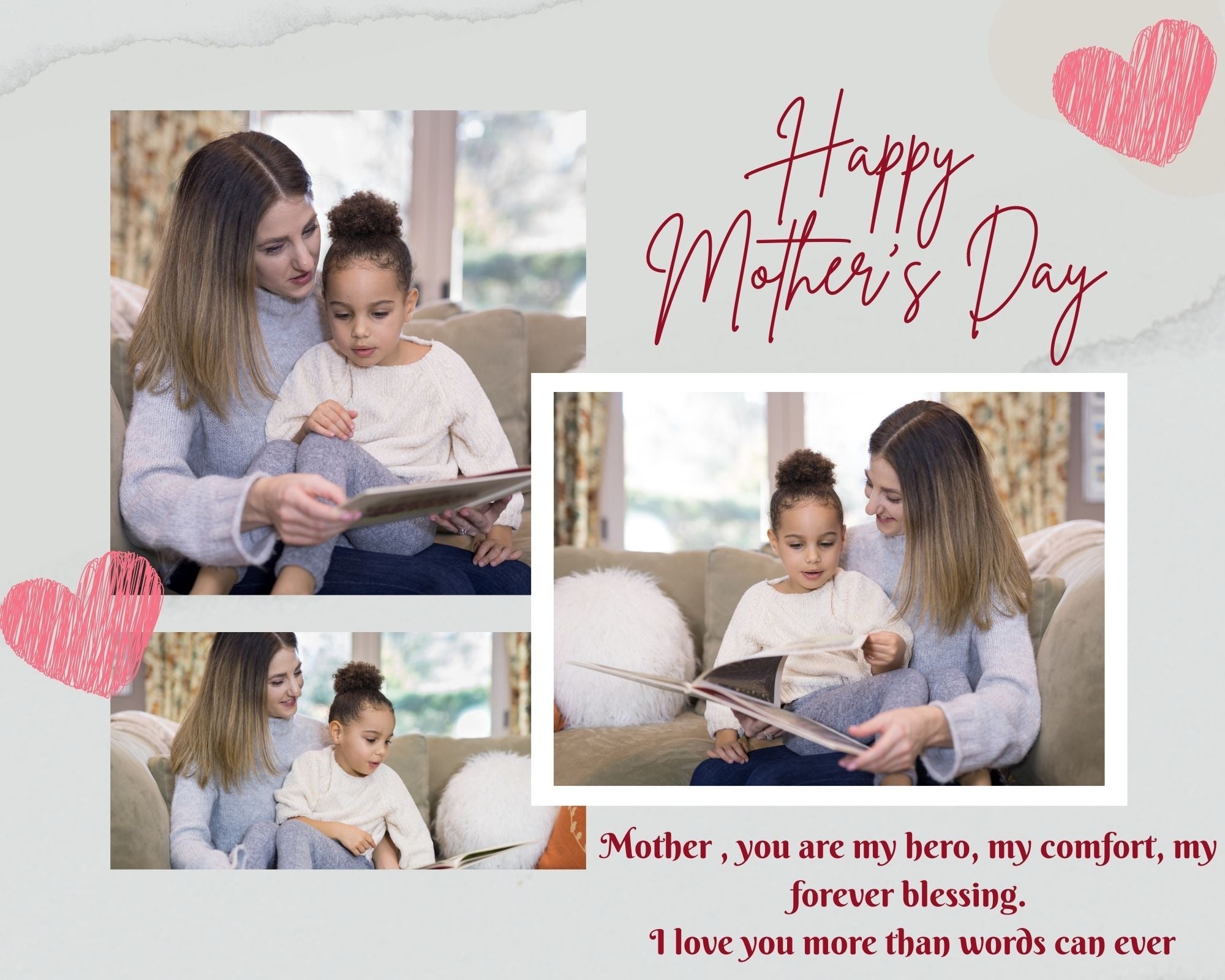 Tablou canvas cu tablou personalizat cu fotografii de familie