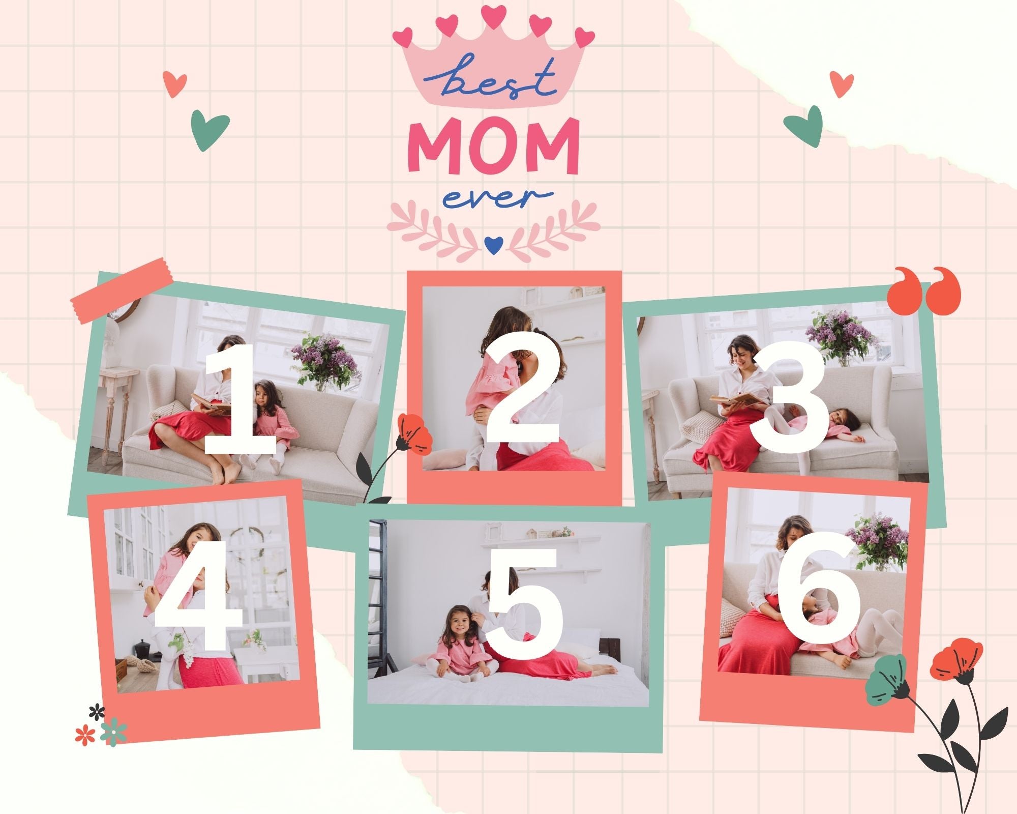 Tablou canvas personalizat cu fotografii de familie, tablou canvas pentru perete