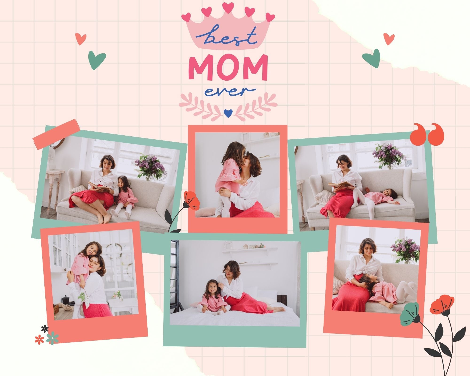 Tablou canvas cu tablou canvas personalizat cu fotografii de familie