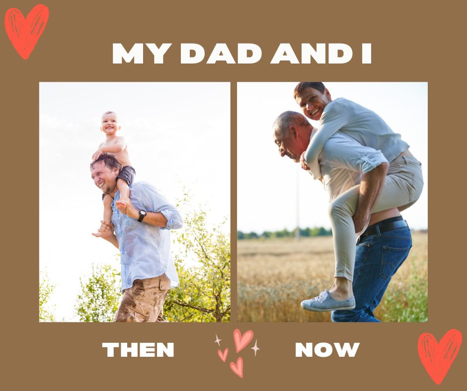 Tablou Canvas Personalizat cu 2 Poze Pentru Tata "My Dad And I", PS168