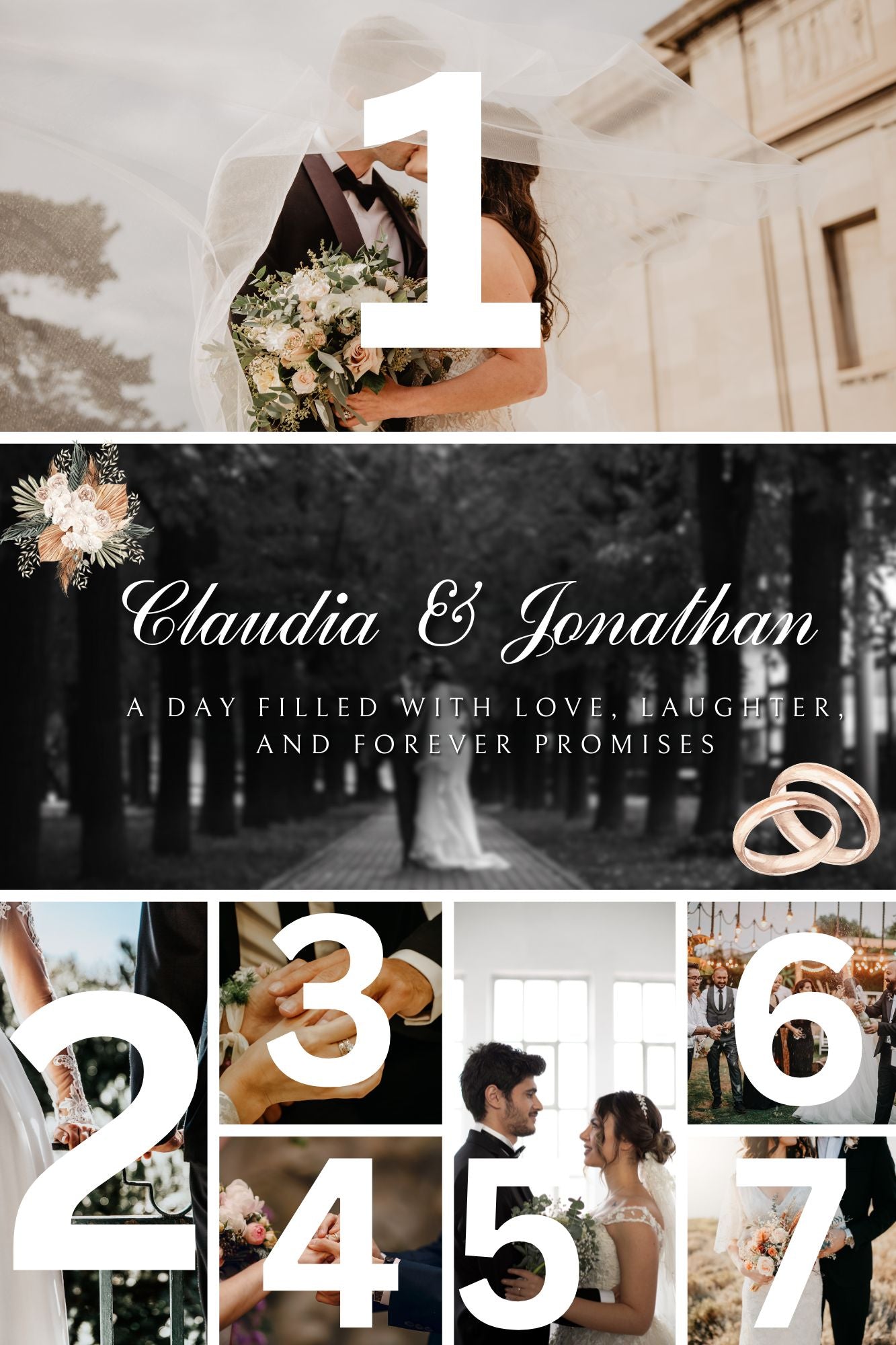 Tablou canvas personalizat cu fotografii de nunta, tablou canvas pentru perete