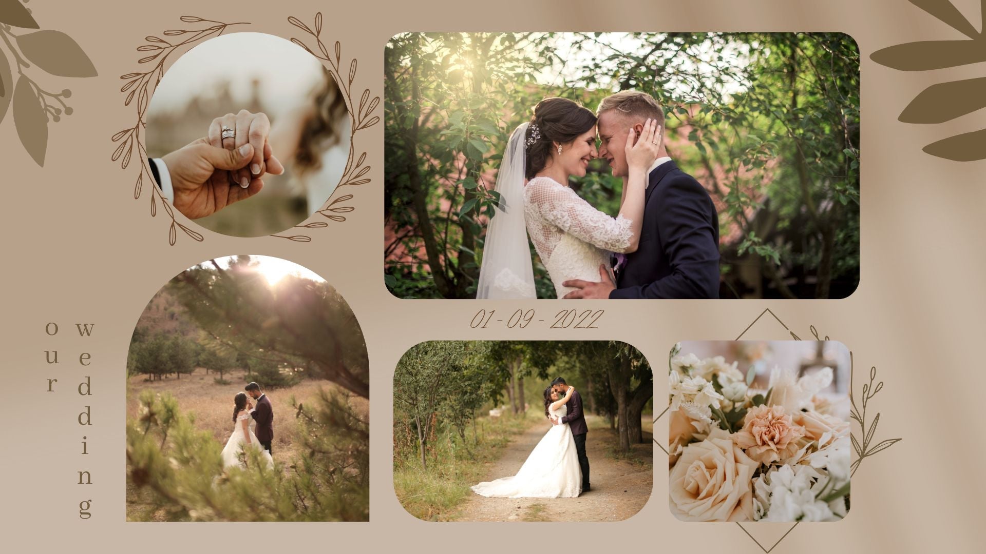 Tablou canvas cu tablou canvas personalizat cu fotografii de nunta