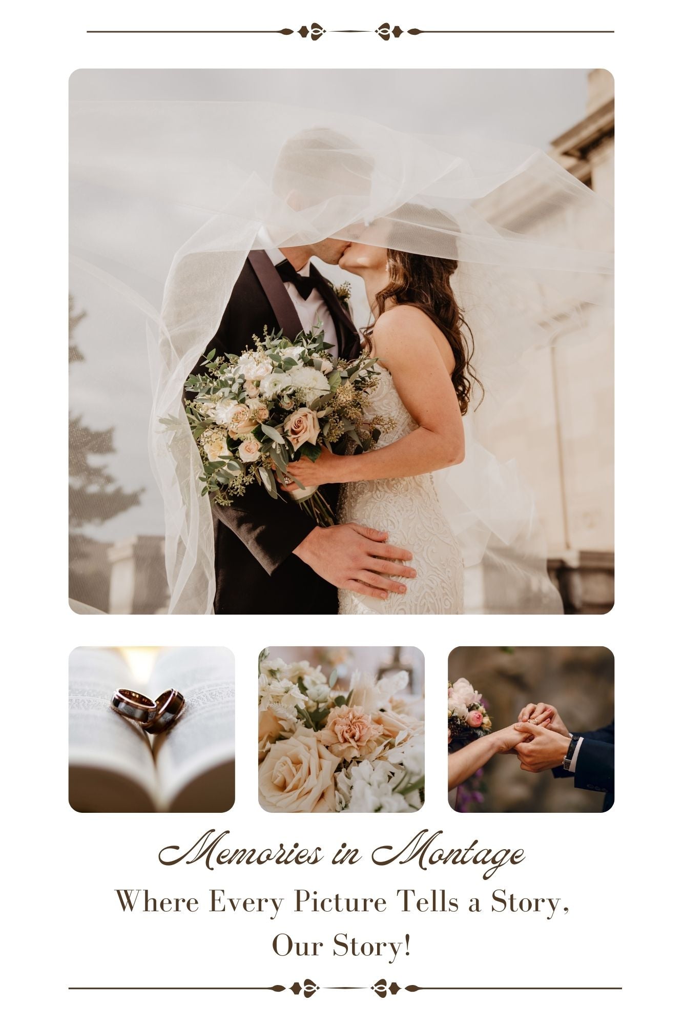 Tablou canvas cu tablou personalizat cu colaj foto de nunta