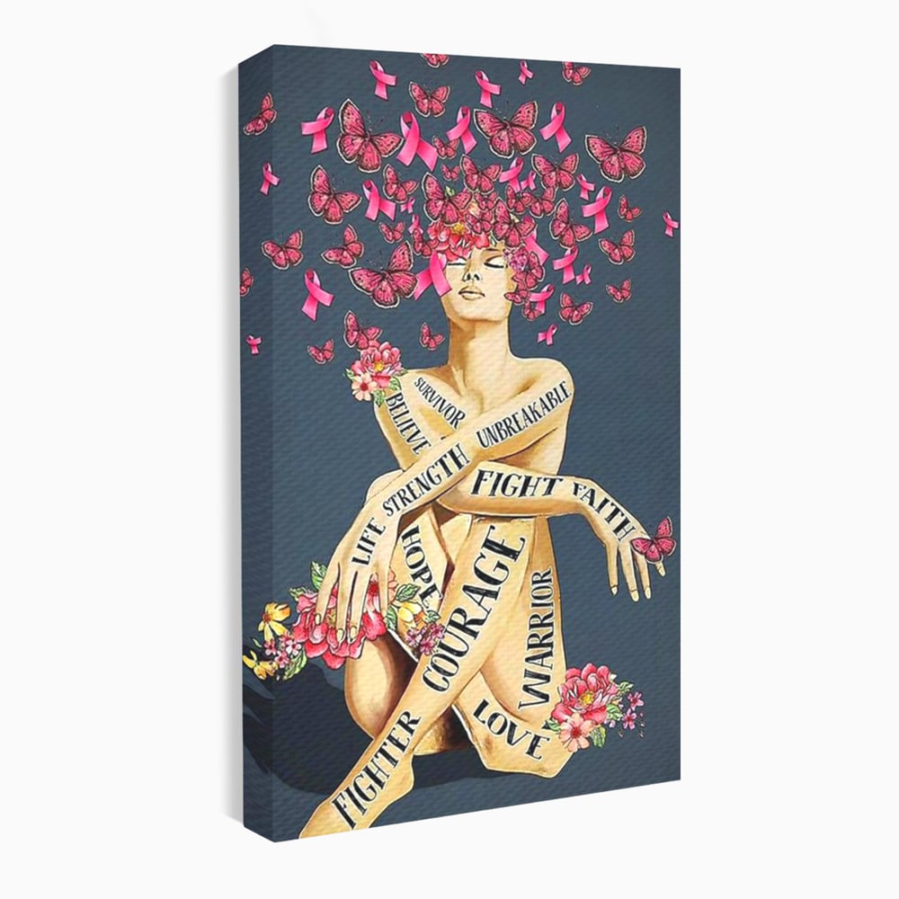 Tablou canvas cu tablou canvas cu portret de femeie si flori, fara rama, pe sasiu de lemn