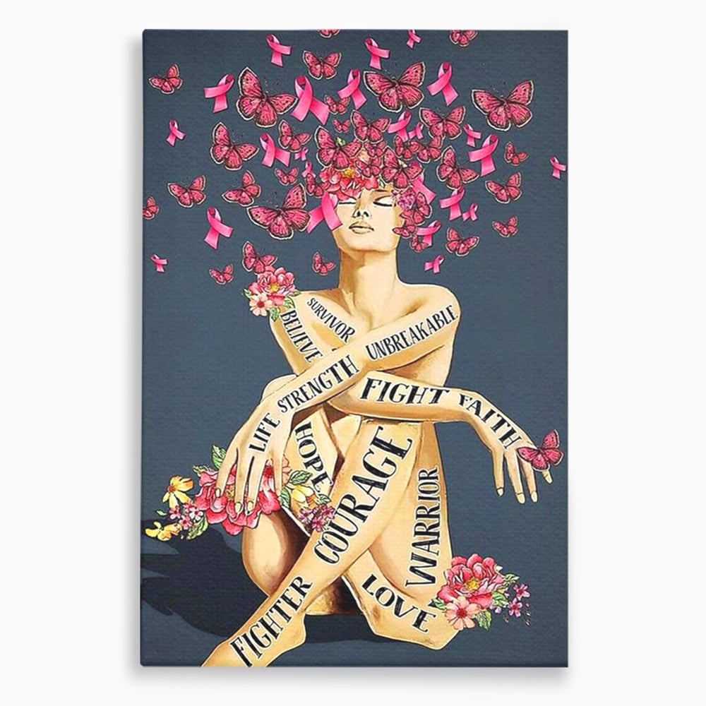 Tablou canvas cu tablou canvas cu portret de femeie si flori, fara rama, pe sasiu de lemn