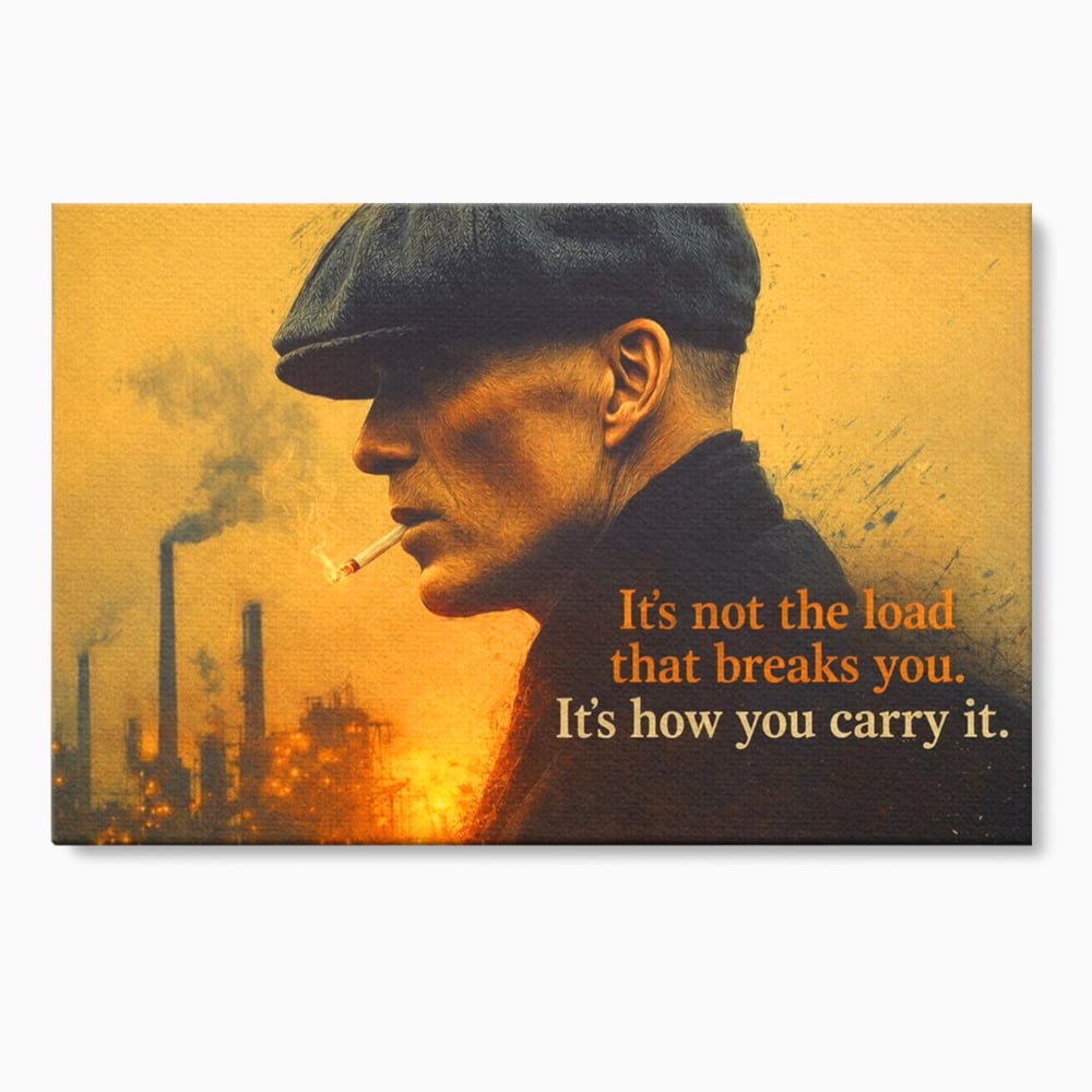 Tablou canvas cu tablou canvas cu personaj si mesaj motivational, fara rama, pe sasiu de lemn