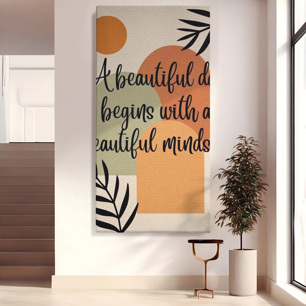 Tablou canvas cu tablou canvas cu mesaj motivational abstract, fara rama, pe sasiu de lemn