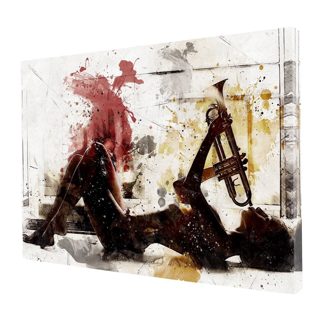 Tablou Canvas Premium LuxCanva® E1037, Muzica din Interior, Jazz, Muzica, Avangardist, Instrumental, Trup, Living Room, Culori vibrante