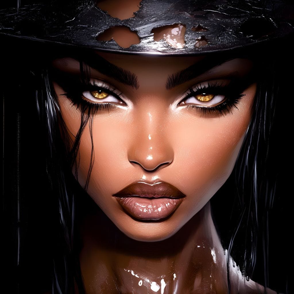 Tablou Canvas Premium, LuxCanva® G1185, Privirea care Topeste, Foc, Privire, Hipnotic, Salbatica, Patrunzatoare, Periculos, Luciu, Dark, Glam, Senzual, Privire, Birou, Living, Dormitor