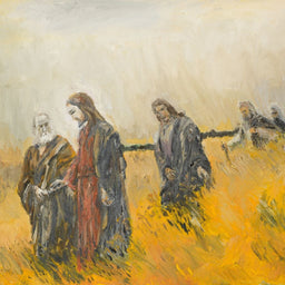 Tablou Canvas Premium LuxCanva® H1007, Invatatorul si Apostolii , Drum, Ucenici, Pasi, Invataturi, Discipoli, Chemare, Divina, Dormitor, Living