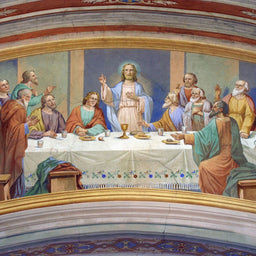 Tablou Canvas Premium LuxCanva® H1006, Cina Cea de Taina , Cina, Taina, Arta, Credinta, Capodopera, Sacralitate, Lumina, Armonie, Apostoli, Living