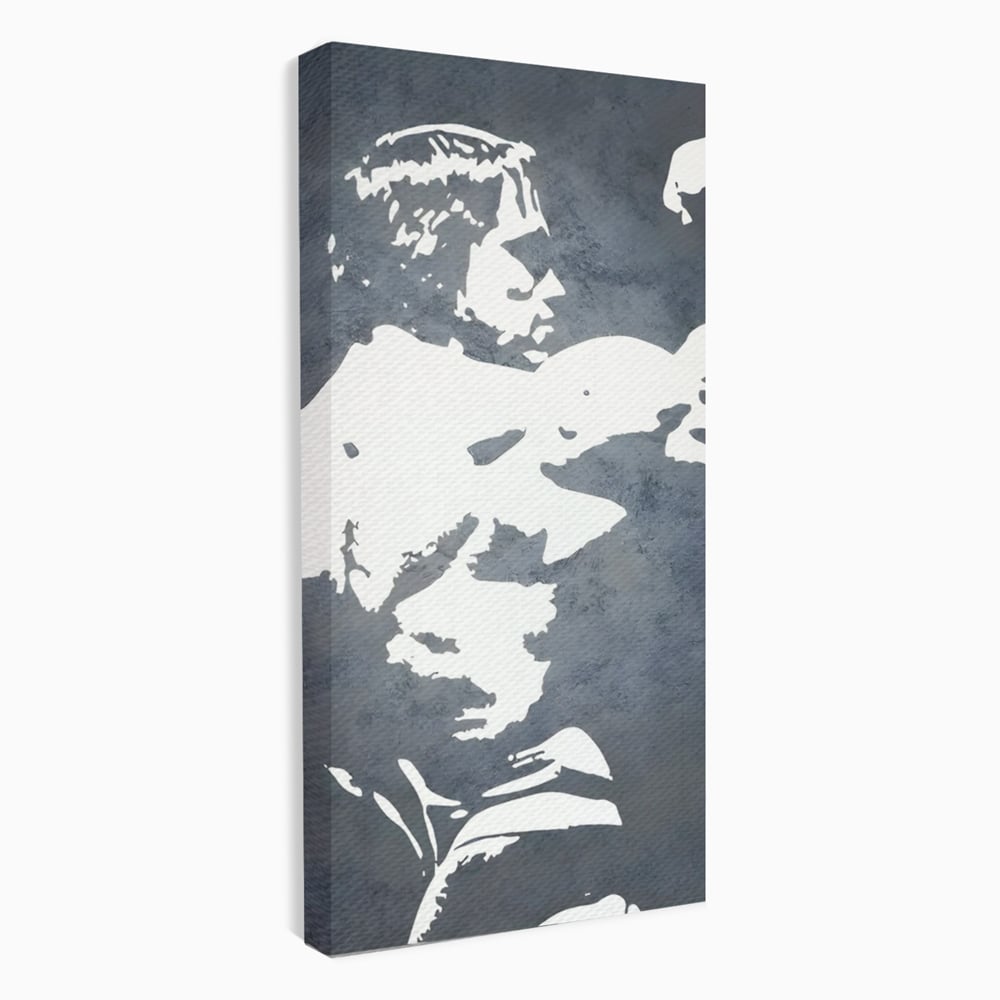 Tablou canvas cu tablou canvas cu portret stilizat, fara rama, pe sasiu de lemn