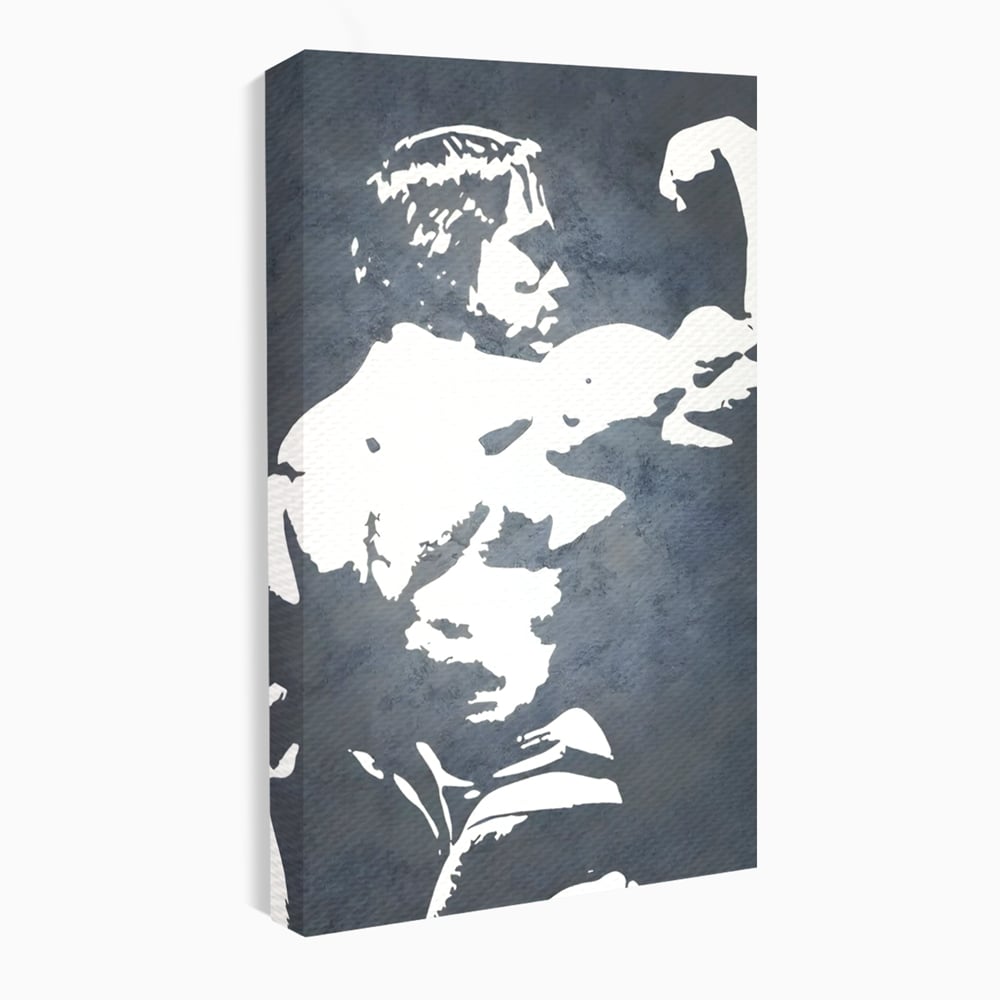 Tablou canvas cu tablou canvas cu portret stilizat, fara rama, pe sasiu de lemn